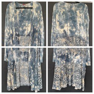 NWOT STUNNING Mixed Media Duster/Kimono